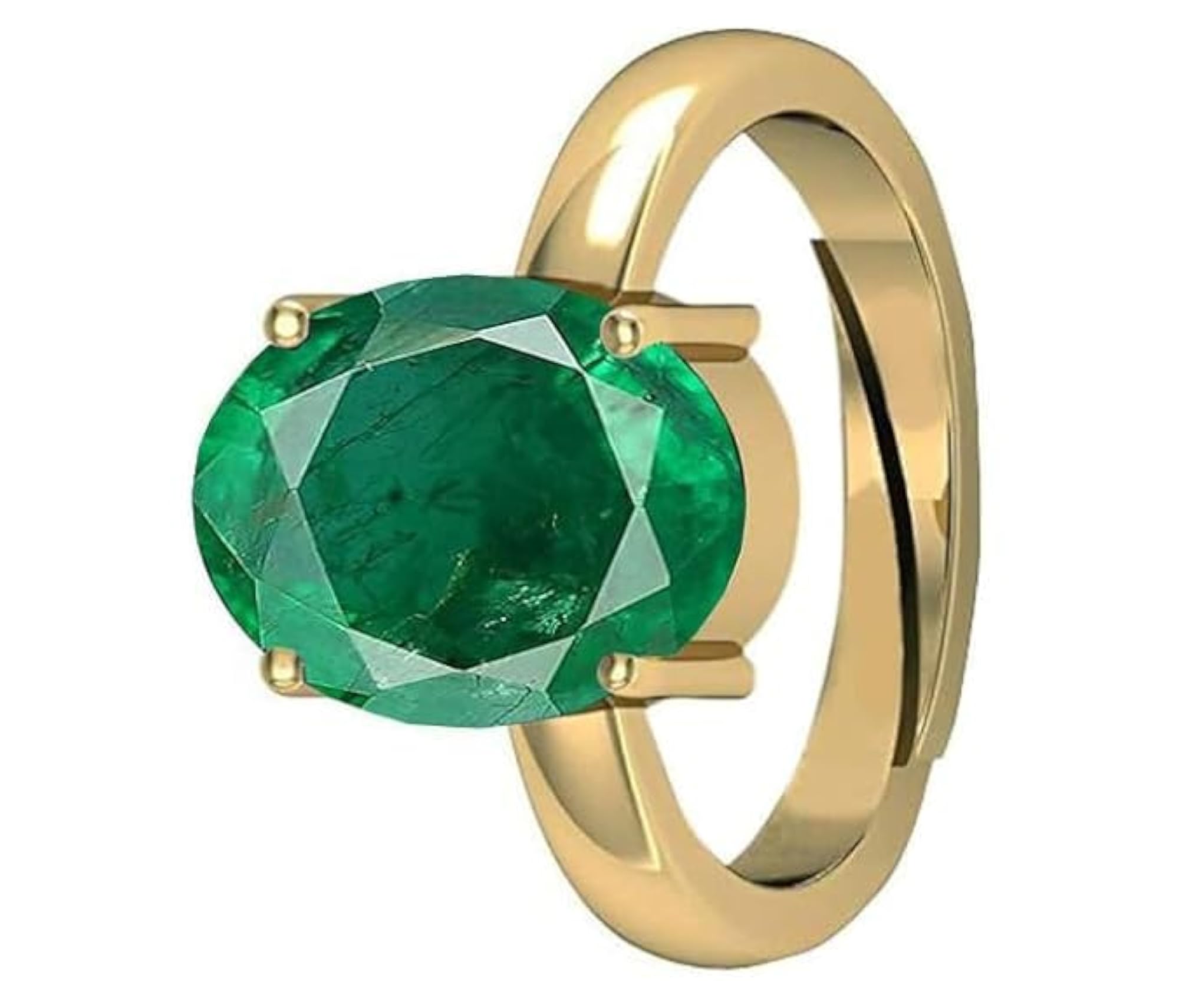 7.25 Carat Certified Precious Emerald Adjustable Ring